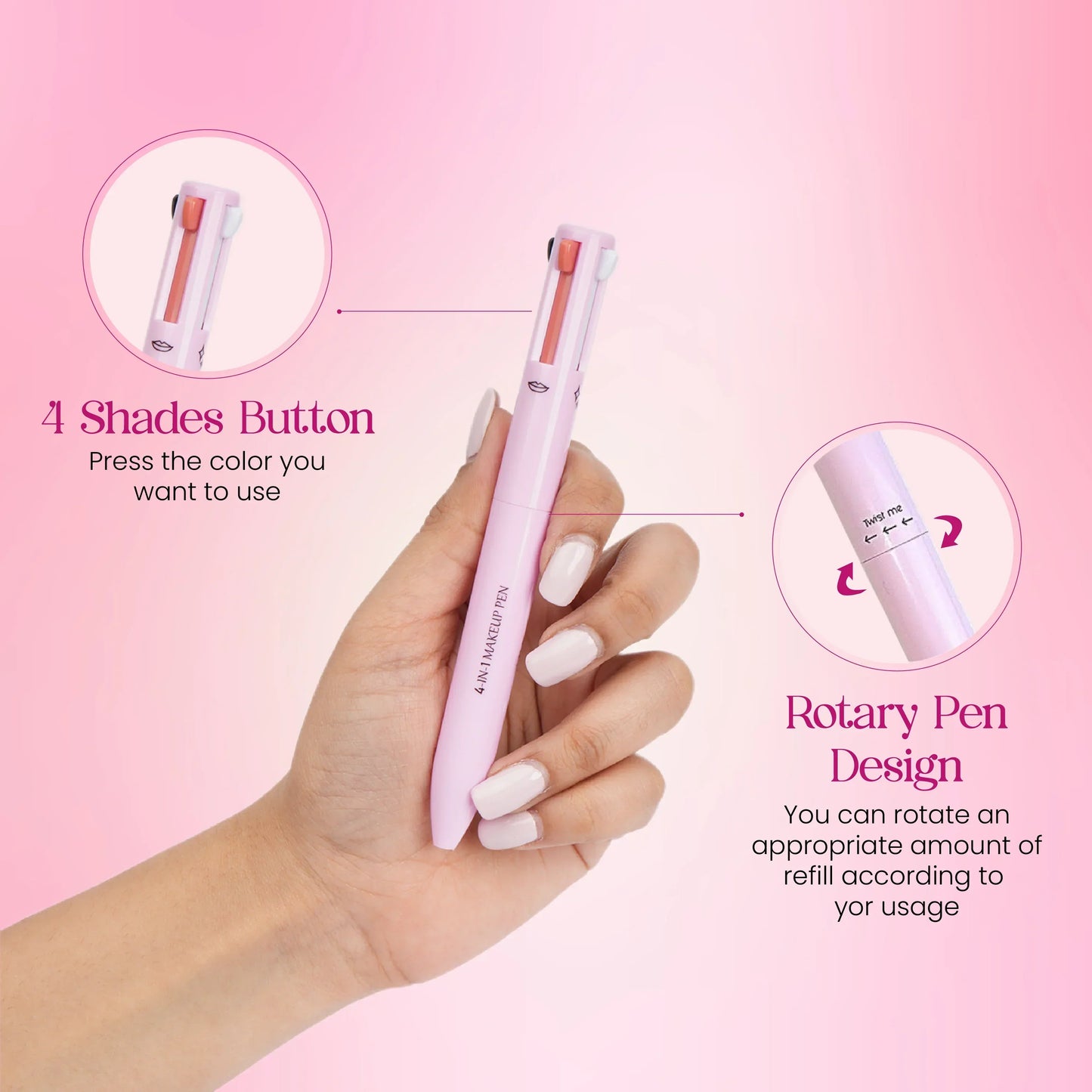 On The Go 4 In 1 Makeup Pen